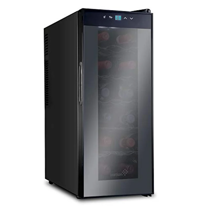 Ivation 12-bottle thermoelectric countertop wine cooler for red and white wine