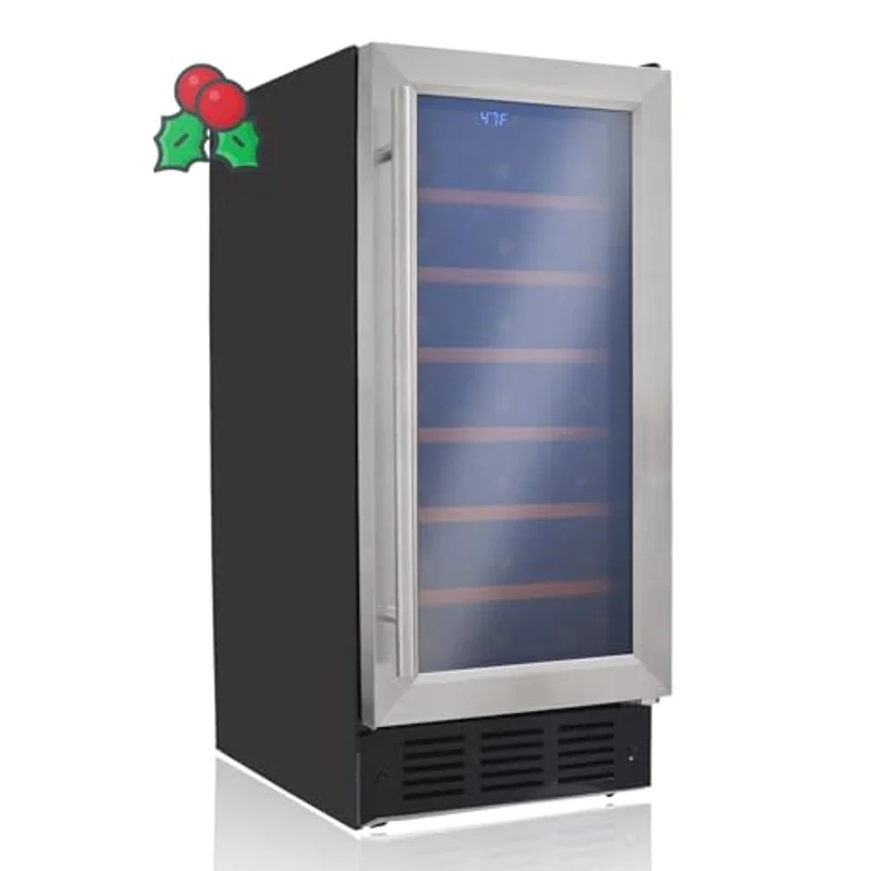 Techomey 15 inch under counter built-in wine cooler